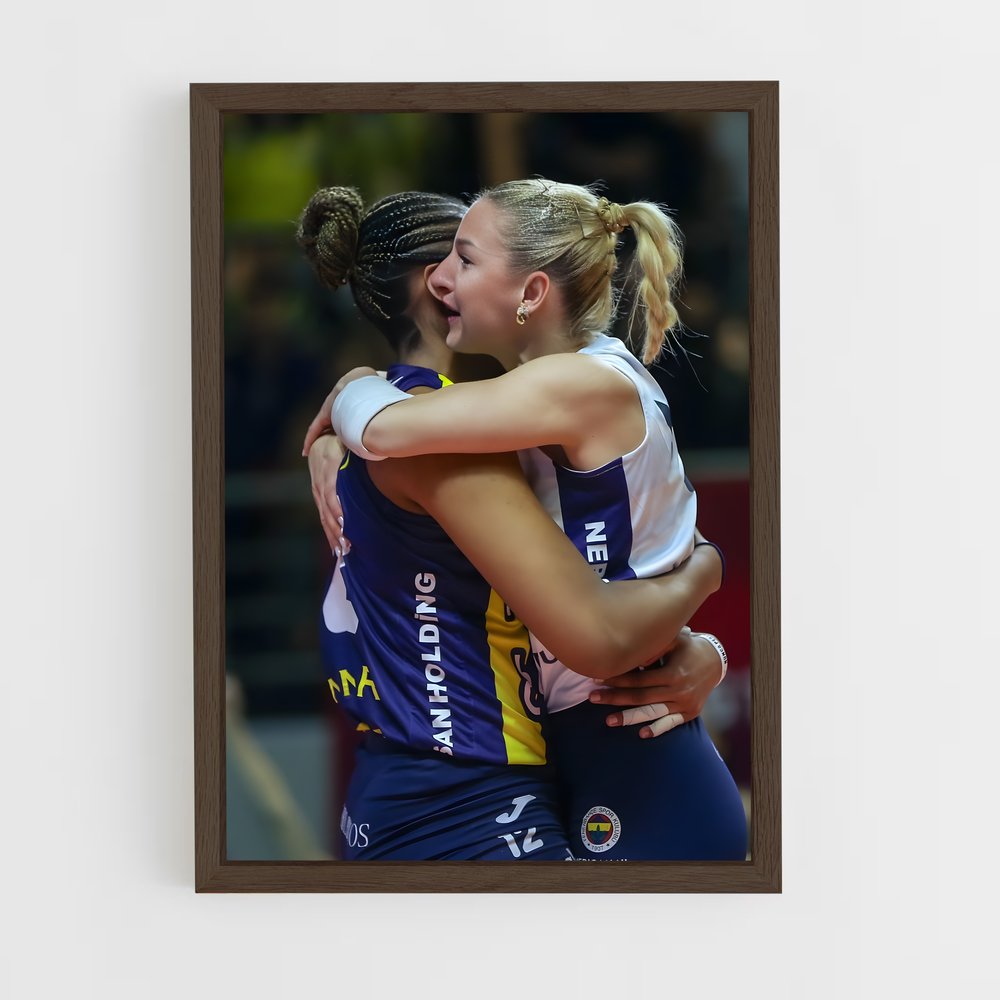 Poster L'Étreinte Sereine – affiche Volleyball (vue 5)